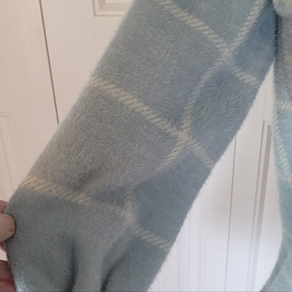 Z SUPPLY Tucker Plaid Shacket/Coat, NWOT, S, Morning Fog - Exc Quality!!🩵🤍 - Picture 13 of 16
